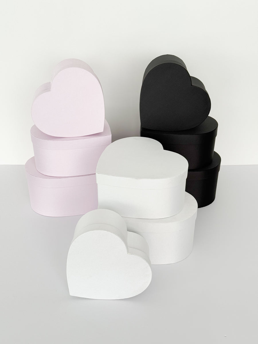 Satin Heart Shape Flower & Gift Box– Fleur Wholesale