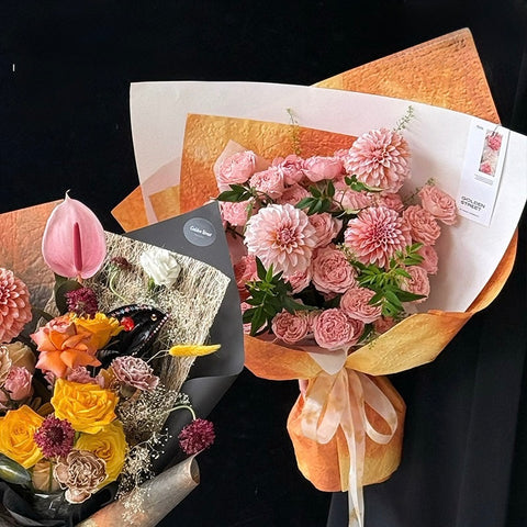 Ink Wash Floral Wrapping Paper