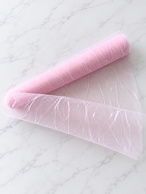 Elegant Branch Pattern Tulle Floral Wrapping Roll
