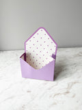 Polka Dot Envelope Shape Flower Box in Variety Color
