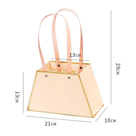 Goddess Style Handheld Flower Box with Handle | Luxury Floral Gift Packaging – Wholesale