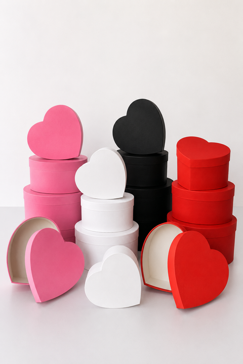 Heart-Shape Card Box in different color