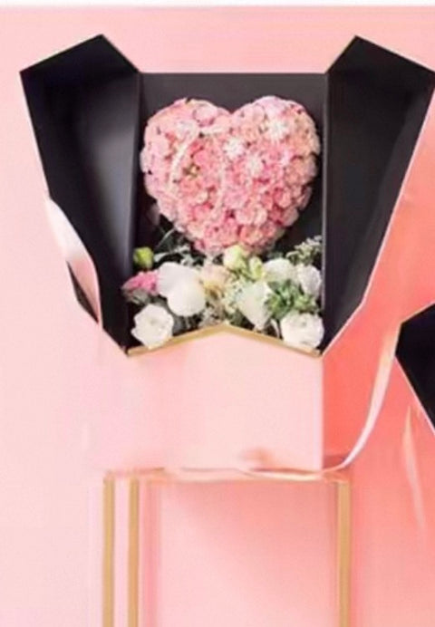 Luxury Extra-Large Black Double-Door Flower Box