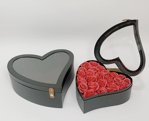 Luxury Heart Gift Box with Leather Handle – Premium Gift Packaging for Special Occasion