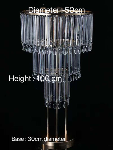 Elegant Floral Chandelier Stand