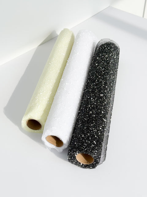 Snowflake Gauze Wrapping Rolls – Elegant Sheer Fabric for Floral & Gift Wrapping