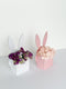 Bunny-Shaped Flower Basket – Perfect for Easter and Spring Decorations