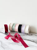 Luxury wide silk Ribbon in Variety Color