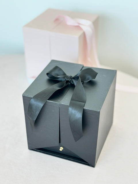 Luxury Square Gift Box with Drawer & Heart Cut-Out