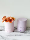 Macaron Color Round Flower Box with Drawer