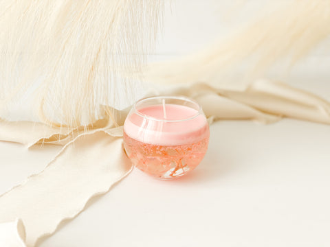 Scented Soy wax Jello Candle with glass container