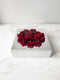 Luxury Acrylic Square Flower Box With Round Cut-Out