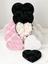 Heart shape Velvet Flower box in different color and size