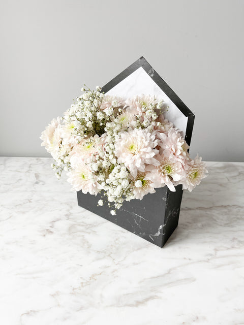 Marble Envelope Shape Flower Box in Variety Color