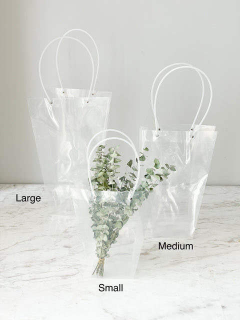 Clear Flower Bag with Trapezoid Shape