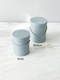 Colored Round Flower Box With Rope And Lid