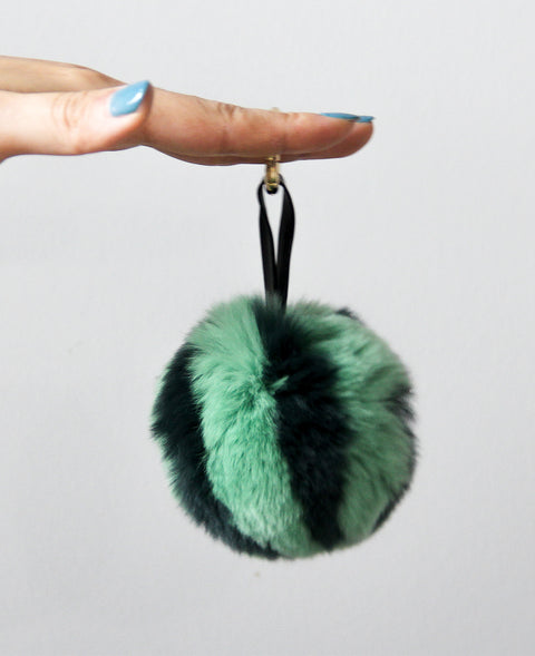 Fluffy watermelon key chain ( Made by Real Fur)