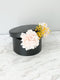 Leather Round Flower Box