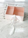 Luxury Acrylic Top Flower Box With Ribbon