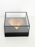 Luxury Acrylic Square Flower Box With Heart Cut-Out