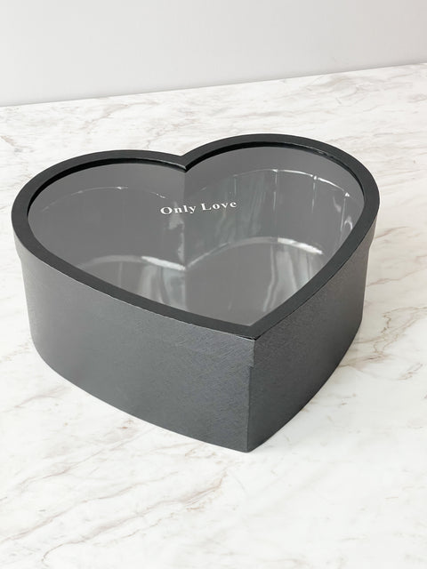 Only Love heart shape Flower Boxes in different size and color