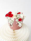 Water Resistant Crown Shape Flower Gift Container Box