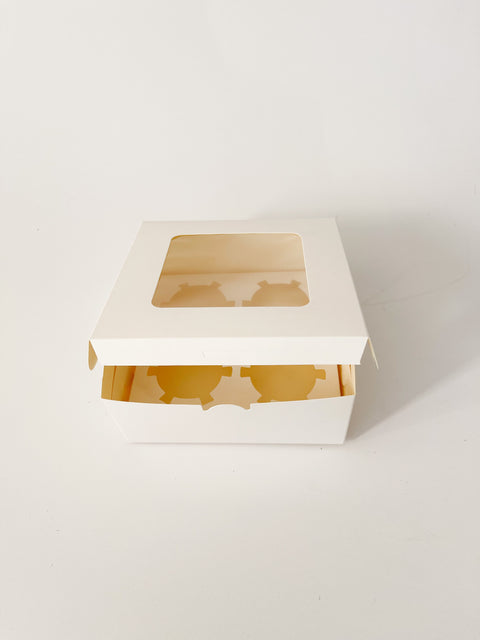 White Craft Paper Cup Cake Box In Variety Size
