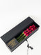 Tall Black Flower Box With Ribbon