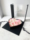 Luxury Acrylic Large-size Square Flower Box With Heart Shape insert