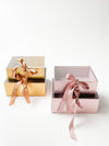 Metallic Acrylic Box with Ribbon