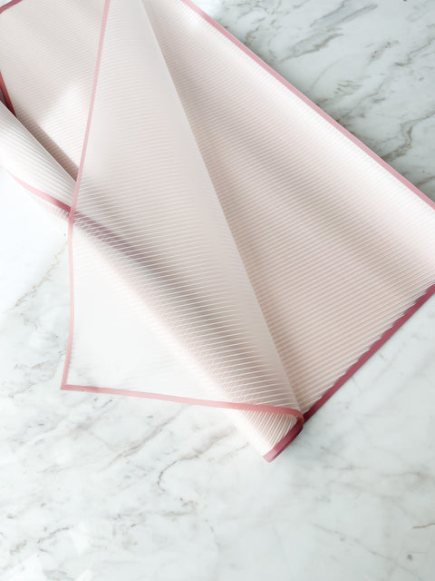 Colorful WATERPROOF TRANSPARENT Wrapping Paper WITH WHITE LINE