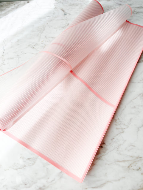 Colorful WATERPROOF TRANSPARENT Wrapping Paper WITH WHITE LINE