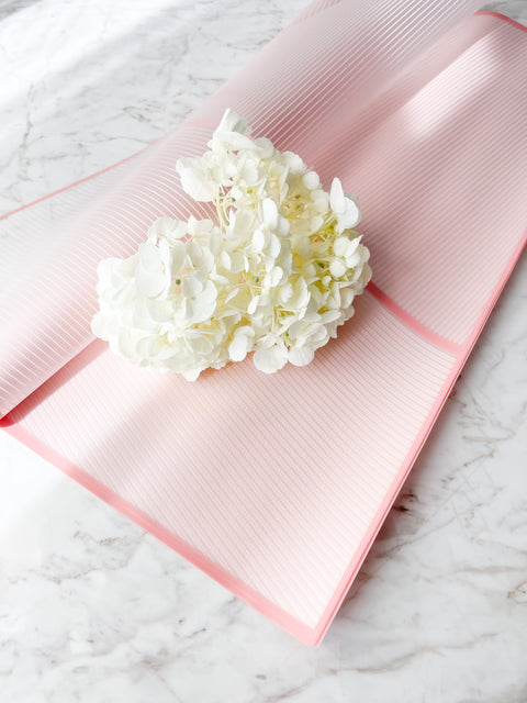 Colorful WATERPROOF TRANSPARENT Wrapping Paper WITH WHITE LINE
