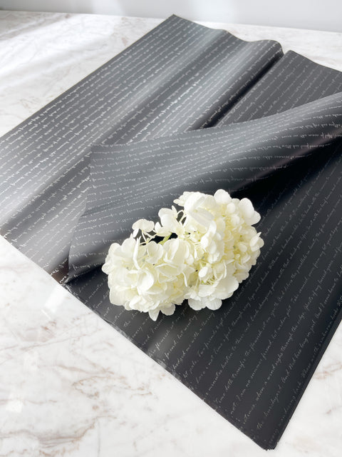 Waterproof Transparent Wrapping Paper With Letters