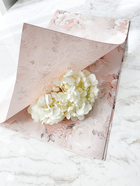Vintage Floral Print Wrapping Paper