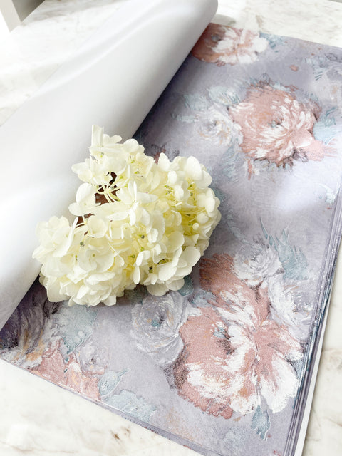 Vintage Floral Print Wrapping Paper