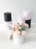 Satin Round Flower Box in Variety Color and Size