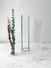 Tall Transparent Flower Box With Colored Trim And Chain