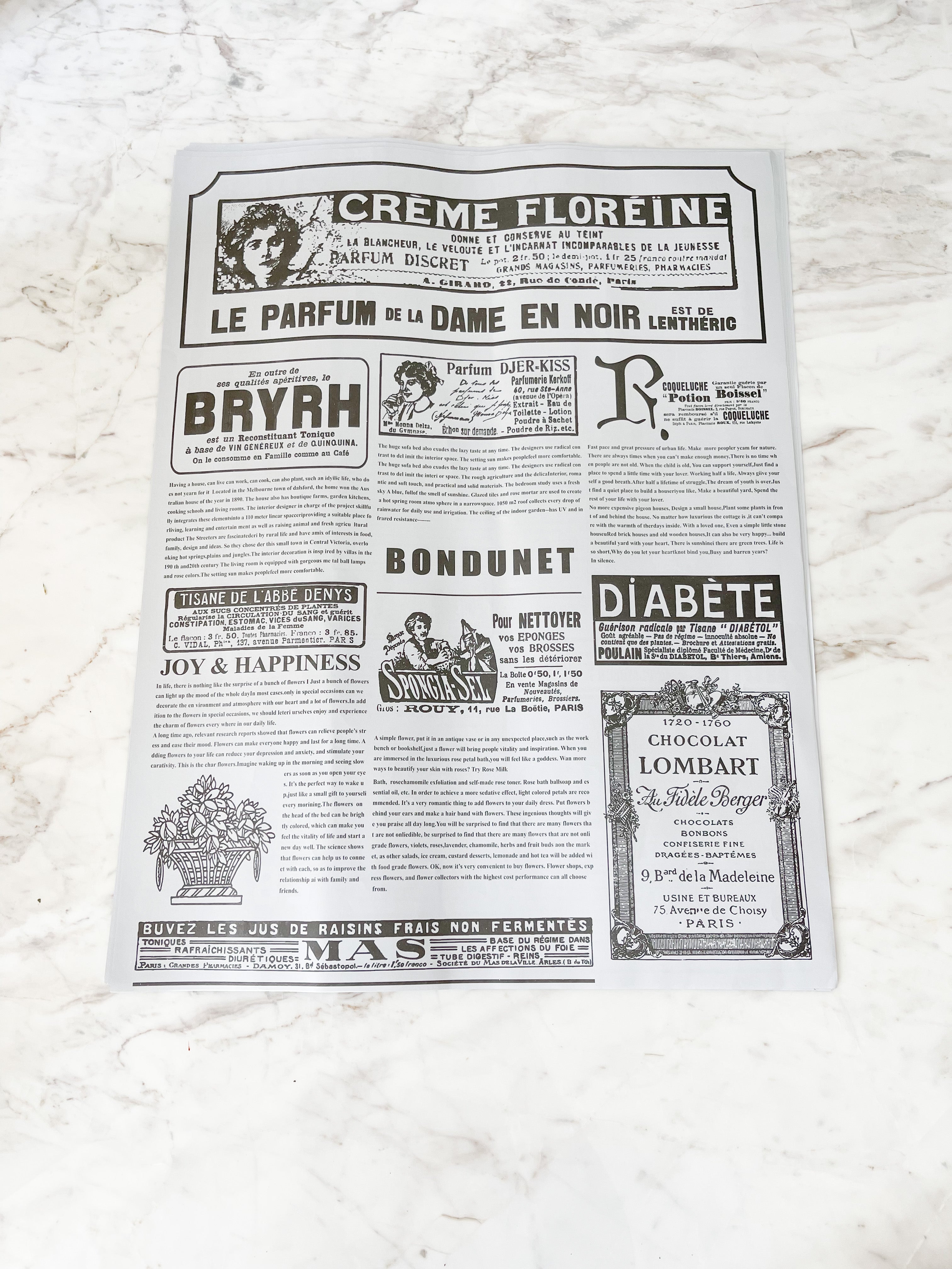 Vintage Newspaper Wrapping Paper, Wrapping Paper Wholesale, Luxury