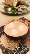 Scented Coconut Wax Candle ( Warm and Cozy Coconut Smell)