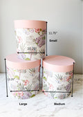 Extra-Large Luxury Floral Print planter Gift box in different size