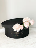 Large Black Round Flower Box